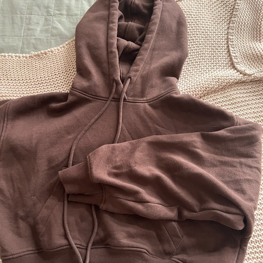 Cropped Brown Zara Hoodie